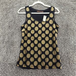 The Limited NWT small black gold floral tank top